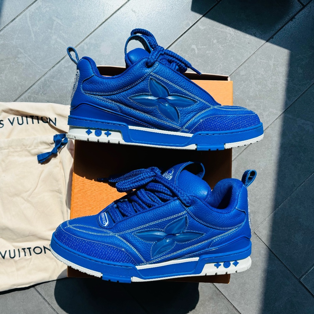*1854 LIMITED EDITION* Louis Vuitton Blue Skate Sneaker • US 12½ - 13